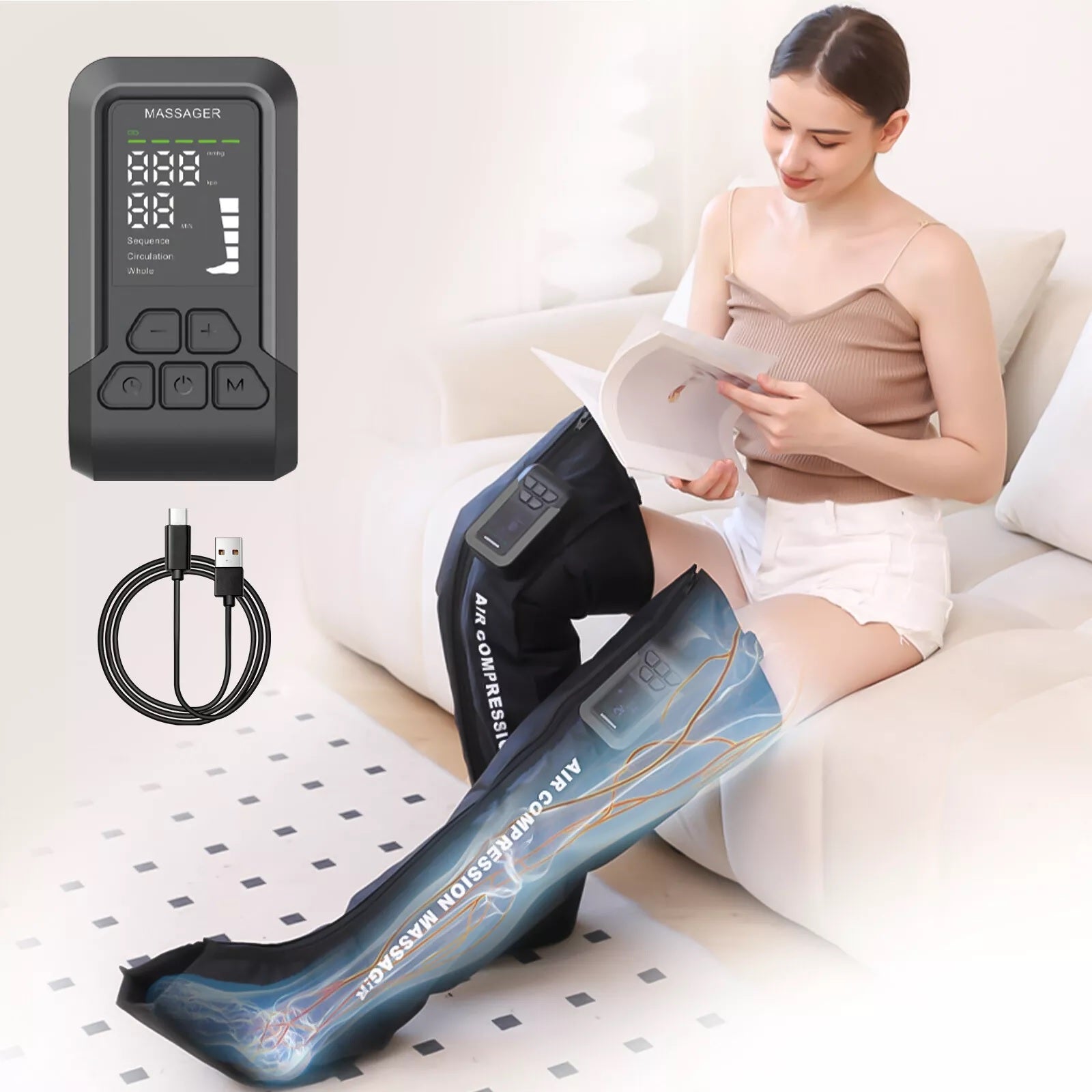 Wireless Air Compression 1.0 Therapy Leg Massager