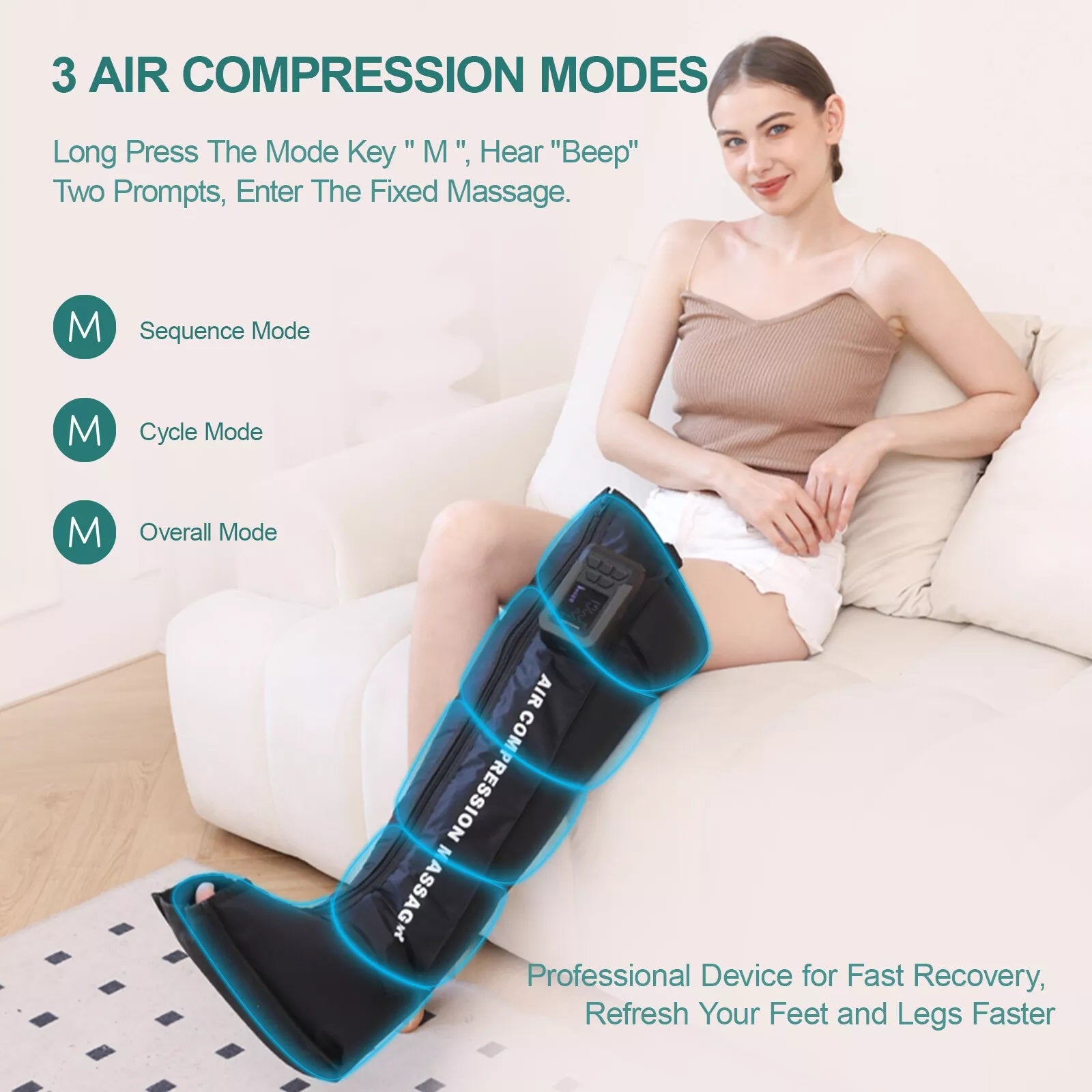 Wireless Air Compression 1.0 Therapy Leg Massager