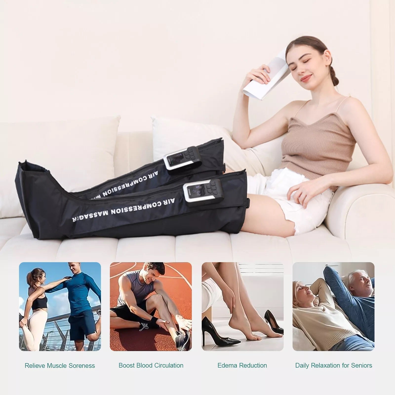 Wireless Air Compression 1.0 Therapy Leg Massager