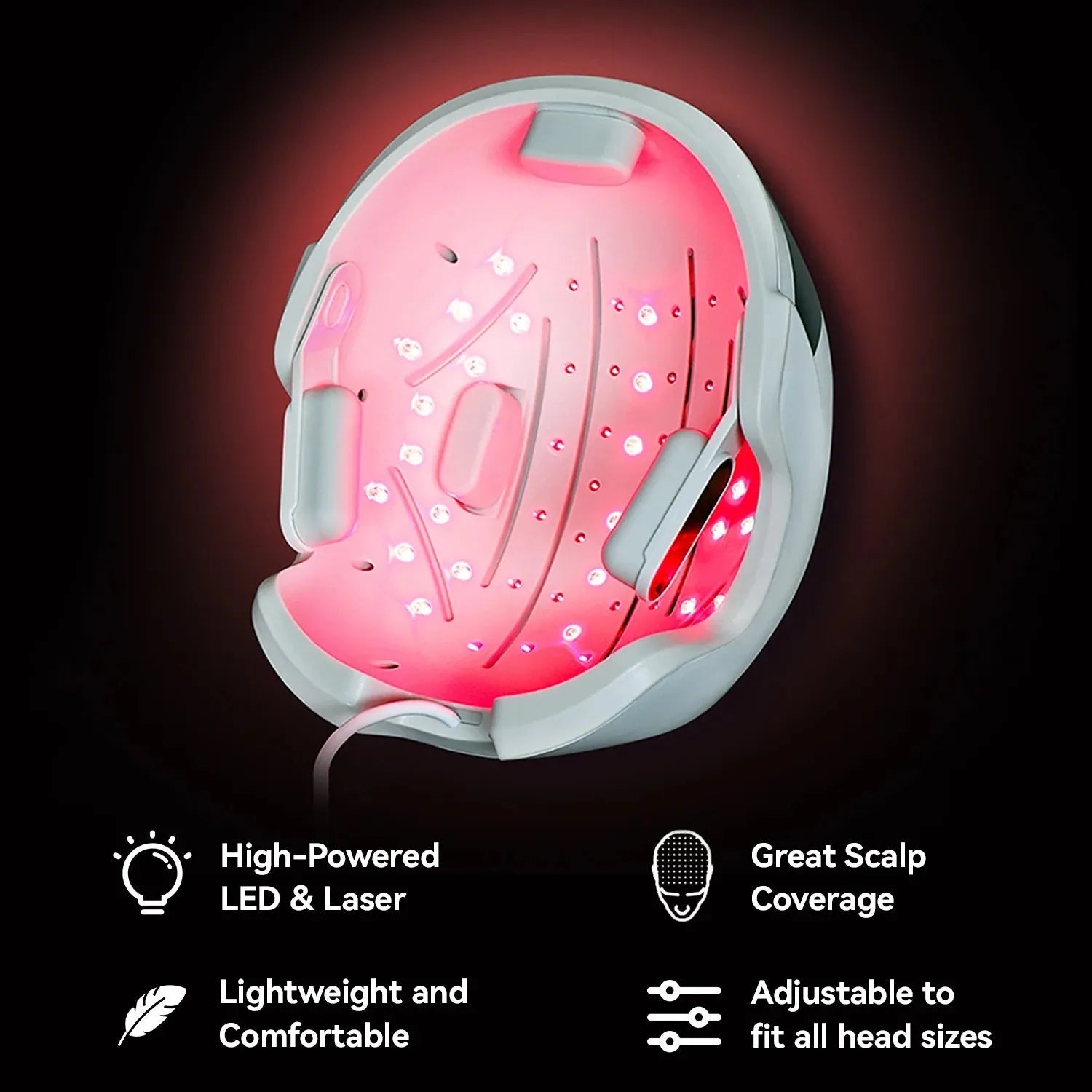 LED čelada za rast las
