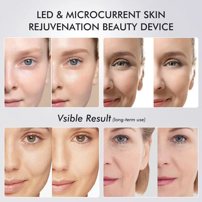 6-in-1 LED- ja mikrovirtahoitolaite ihon uudistamiseen