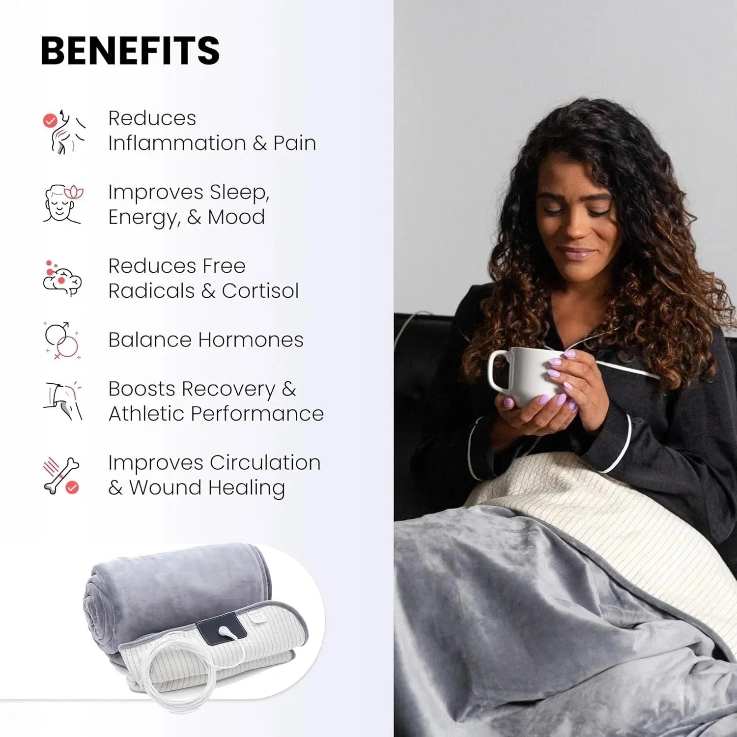 Grounding Blanket & Earthing Mat – Sleep, Recovery & Wellness (Multiple Sizes)