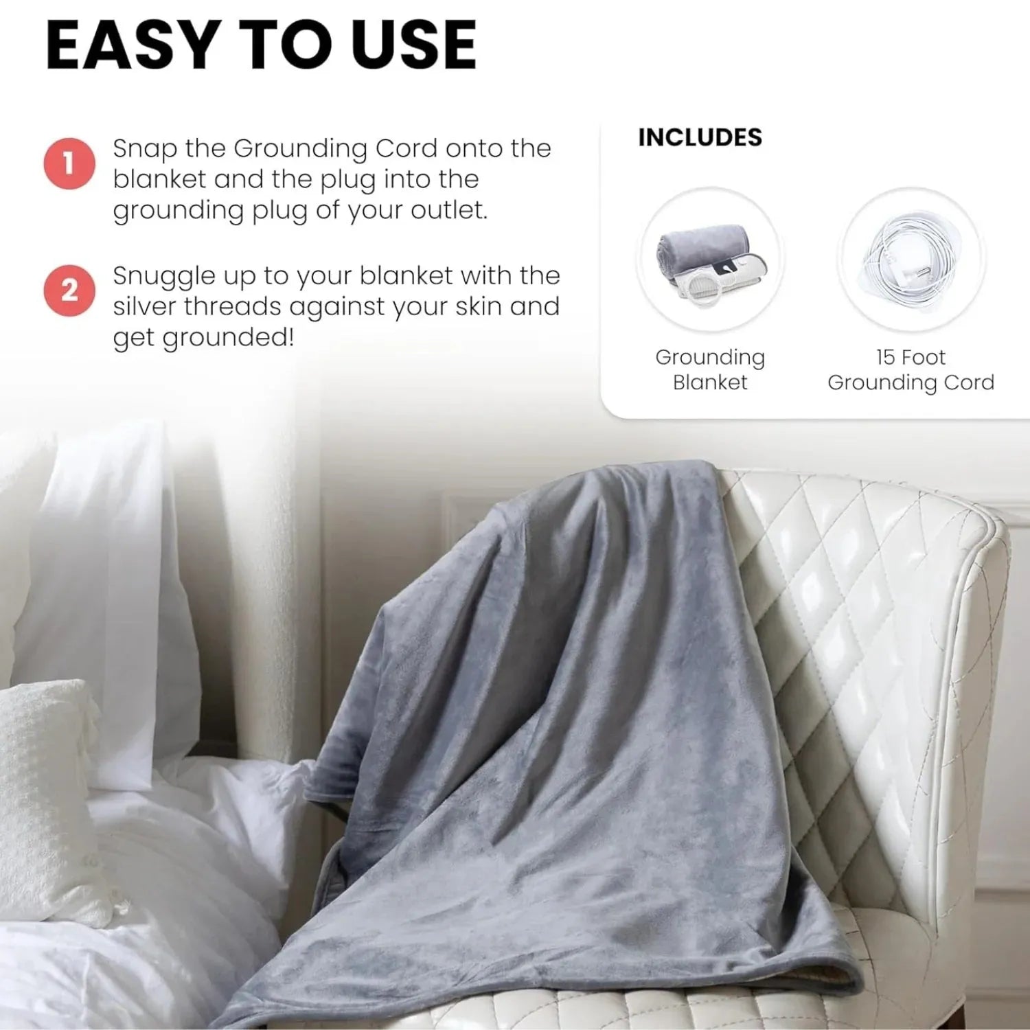 Grounding Blanket & Earthing Mat – Sleep, Recovery & Wellness (Multiple Sizes)