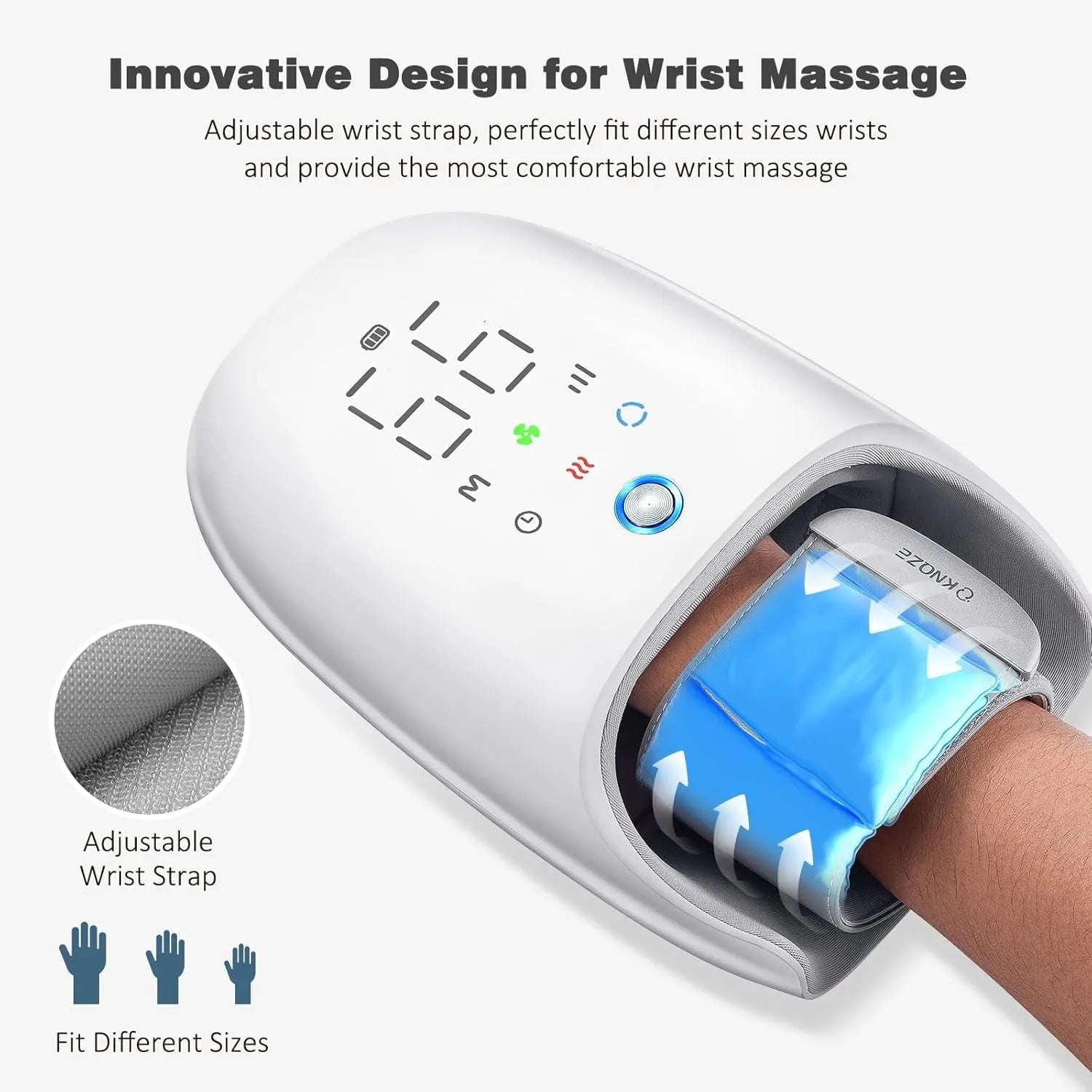 Draadloze Handmassager voor Warmte en Koude