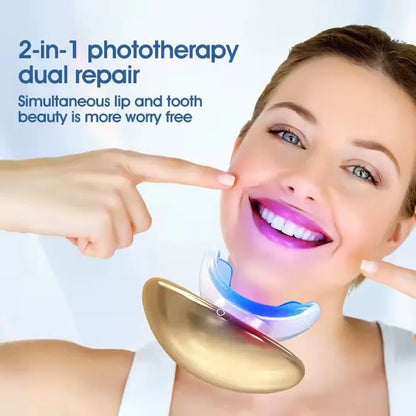 Lip Light Therapy and Teeth Whitening Device