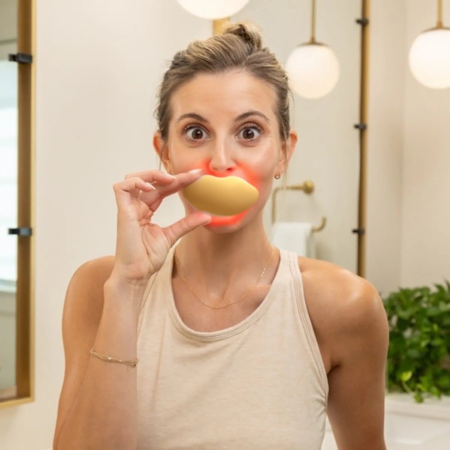 Lip Light Therapy and Teeth Whitening Device